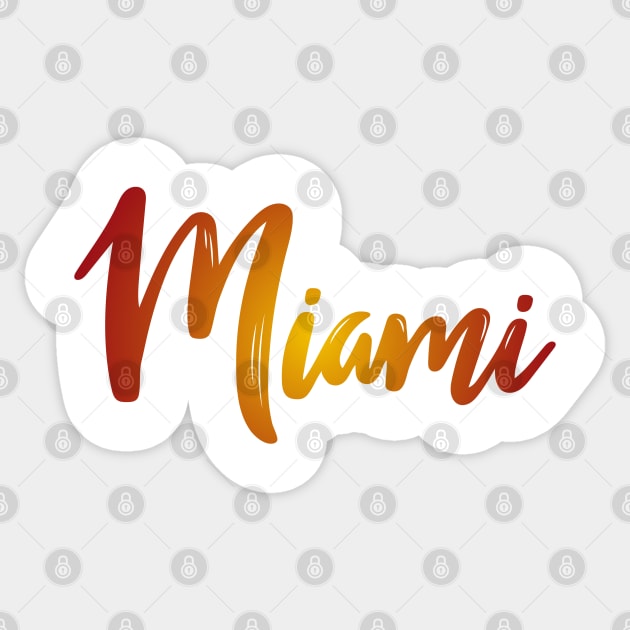 Miami Sticker by TambuStore